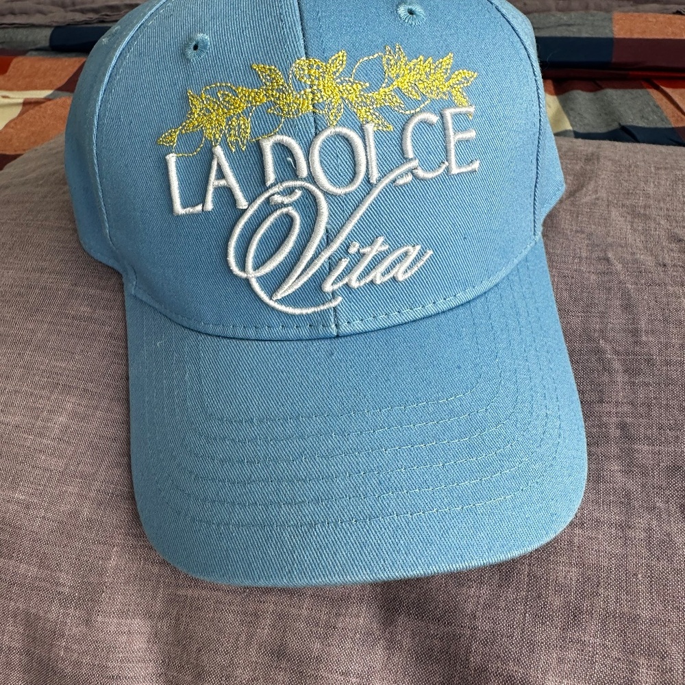 Anthropologie Coney Island Picnic Script Baseball Cap NWT - Picture 3 of 8